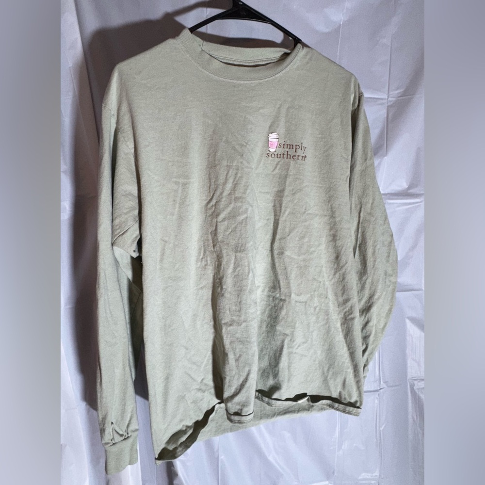 Simply Southern Light Green Long Sleeve Tee